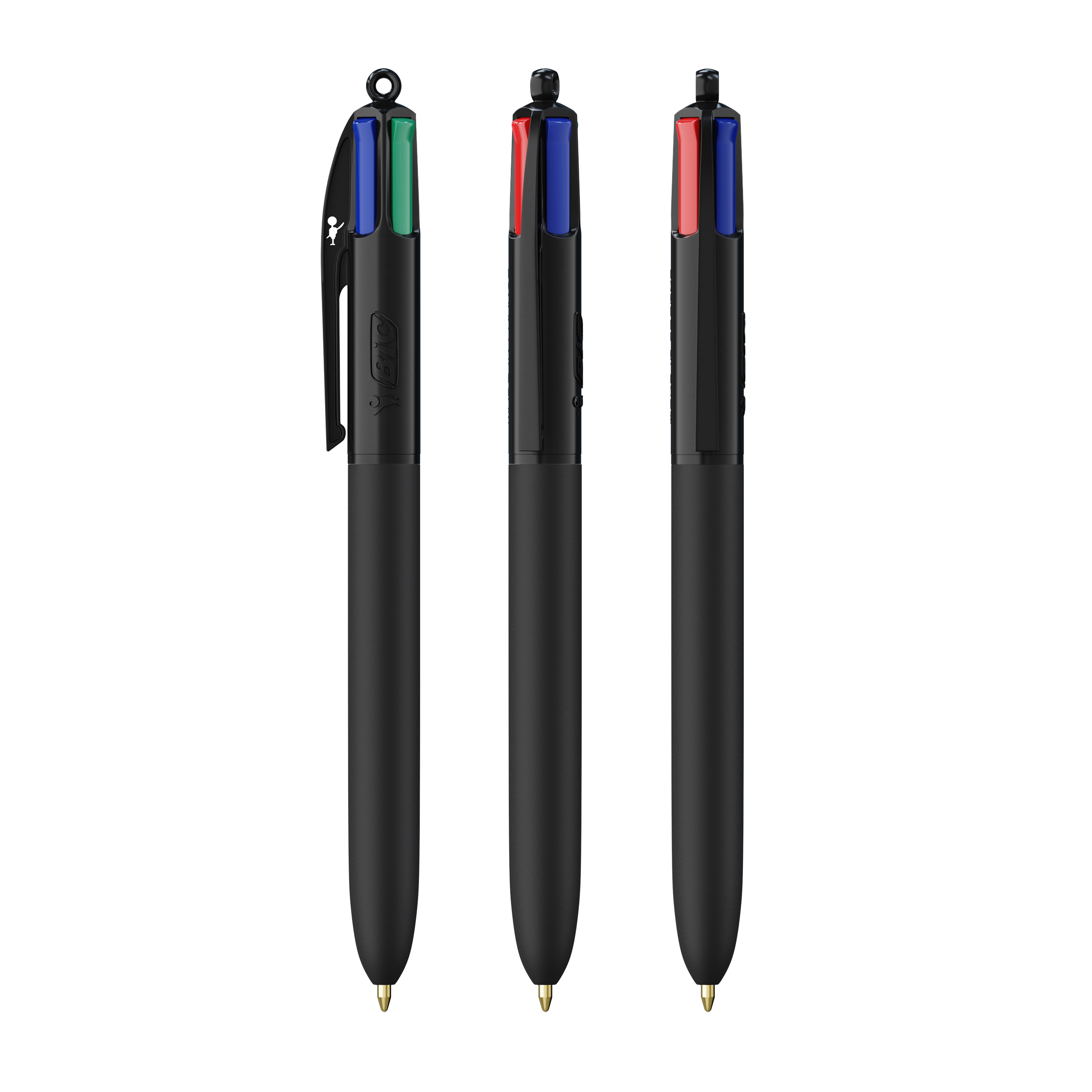 Stylo BIC® publicitaire 4 Couleurs Soft Soft black